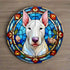 English Bull Terrier Glass Suncatcher Worktop Saver